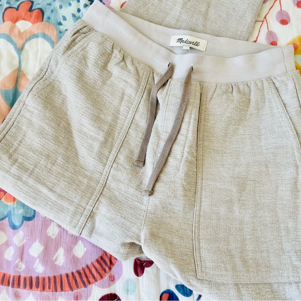 Madewell Waffleback Loungewear Cream Joggers - Picture 6 of 8